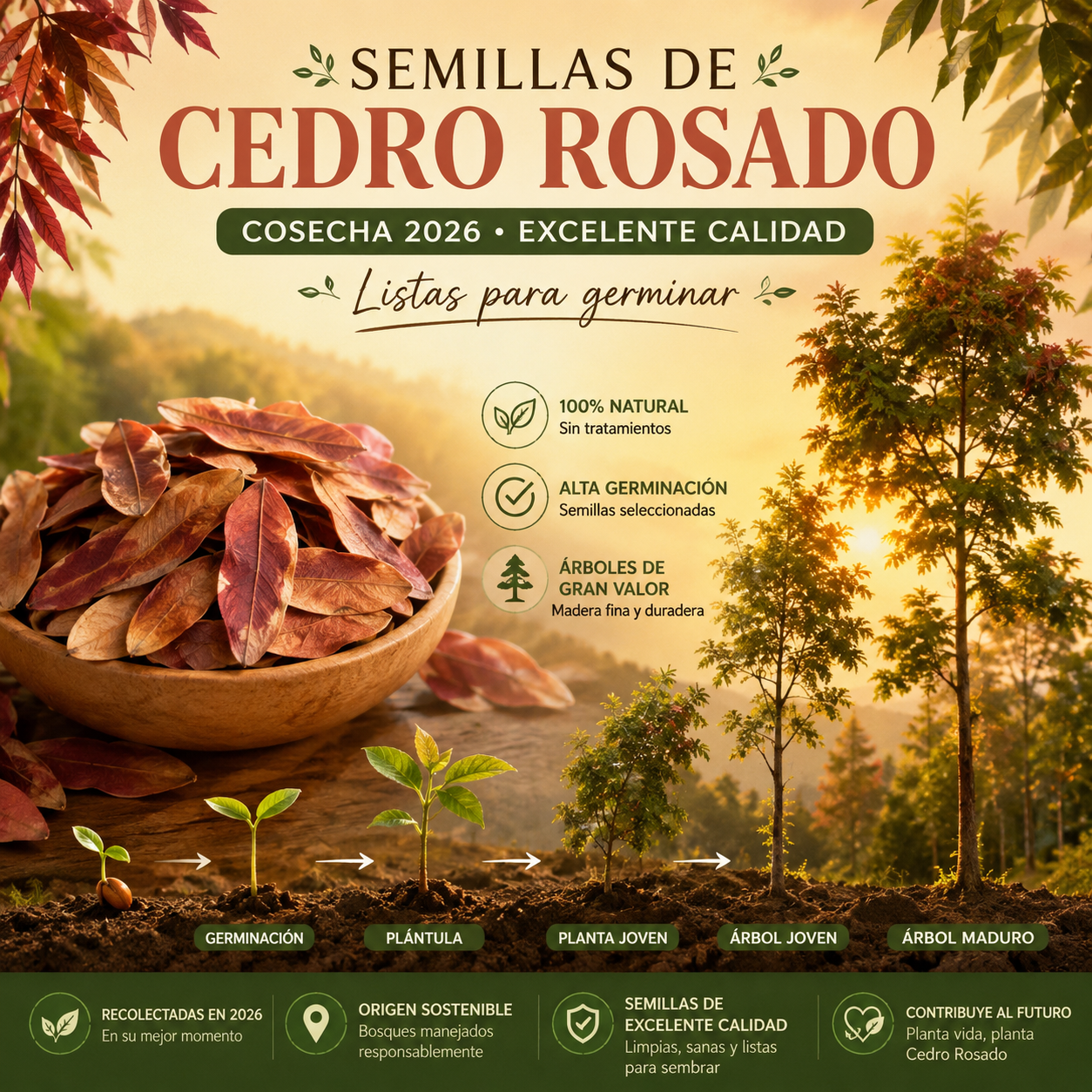 Pink Cedar Seeds