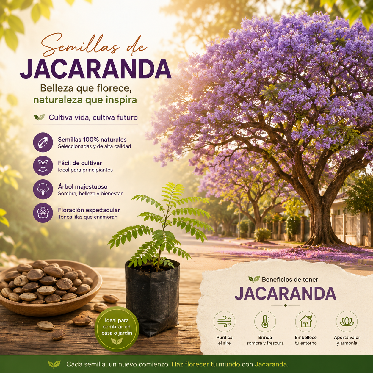 Semillas de Jacaranda